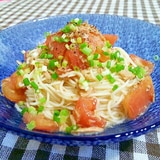 そうめんでパスタ☆ツナとトマトのカッペリーニ風